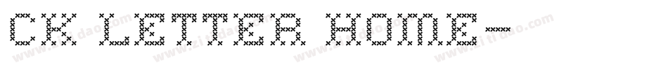 CK Letter Home字体转换